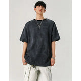 Retro Striped Tie-Dyed Loose T-Shirt