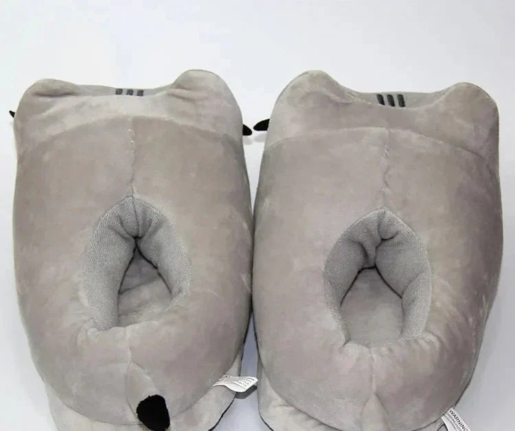 Cute Cat Fluffy Winter Indoor Slippers