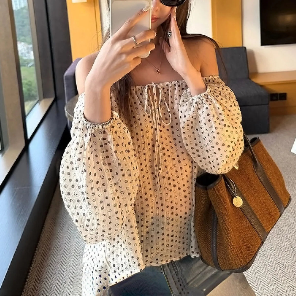 Fairycore Floral Mesh Top