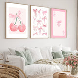 Pink Bow Coquette Poster