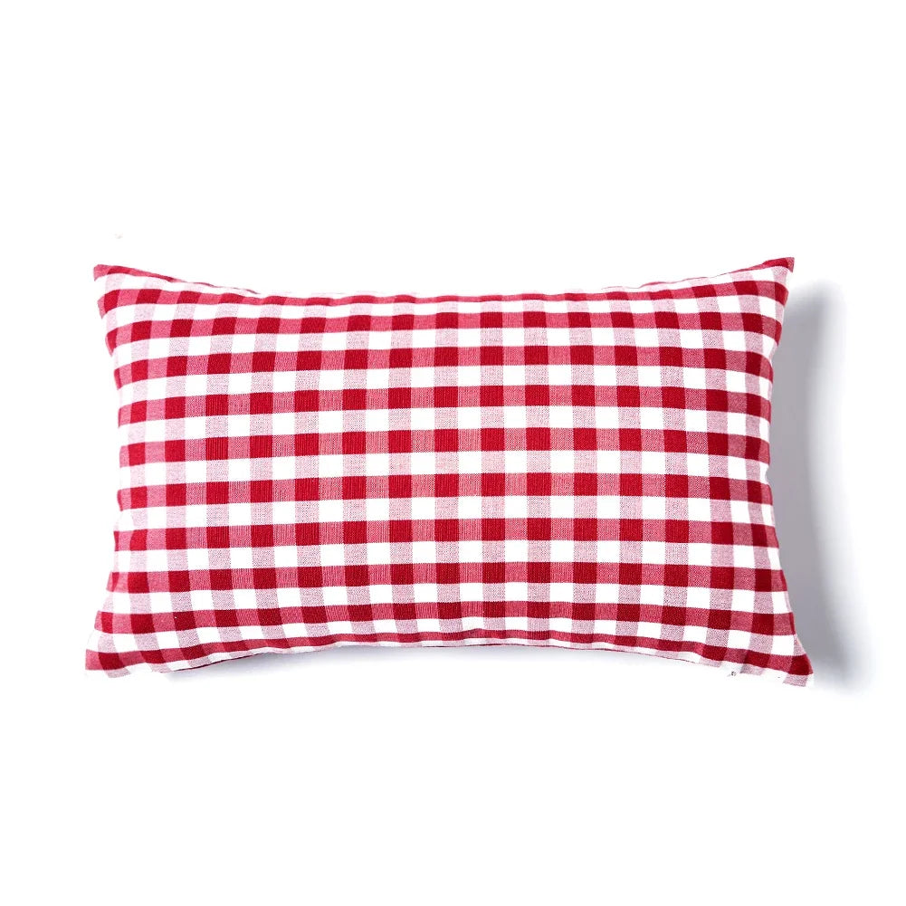 Red Striped Cushion Cover
