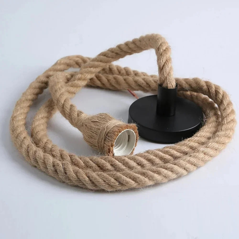 Vintage Rope Pendant Light