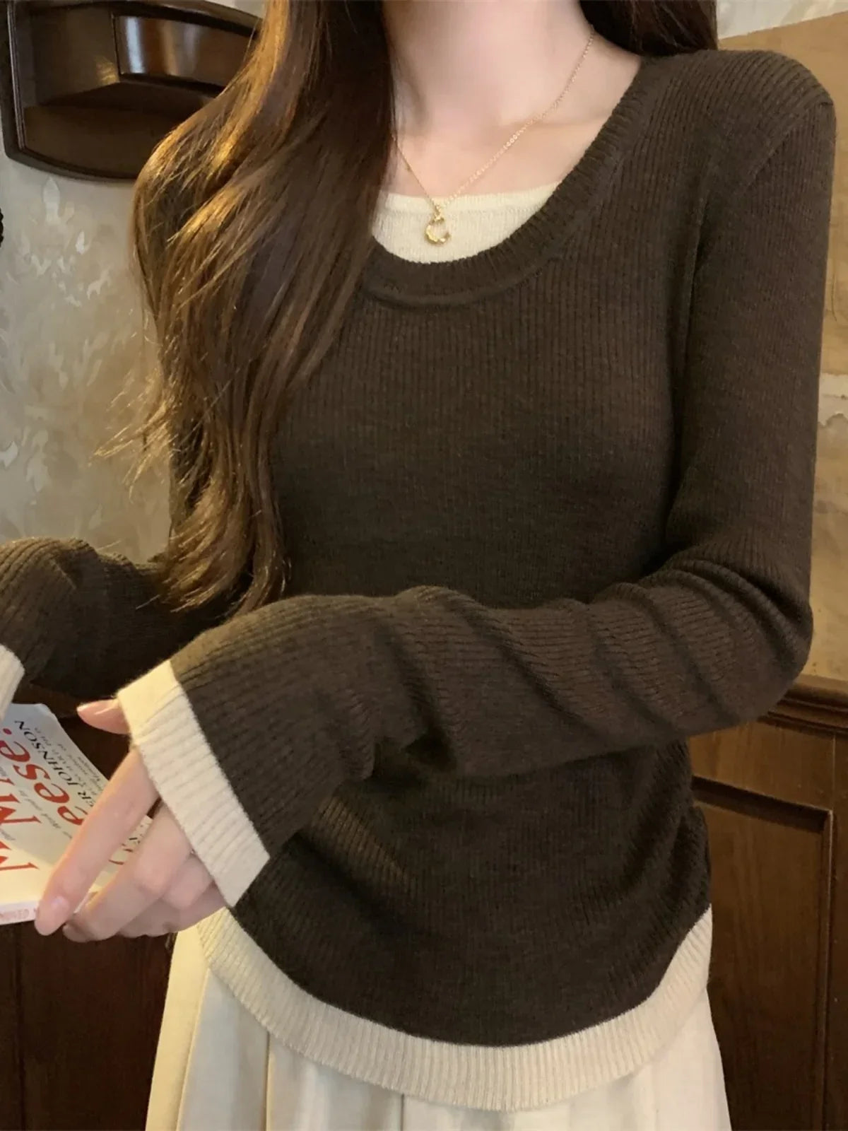Slim Fit Long Sleeve Sweater