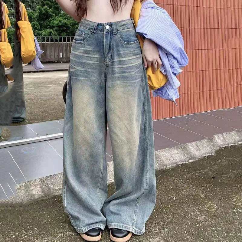 Y2K Denim High Waist Baggy Jeans