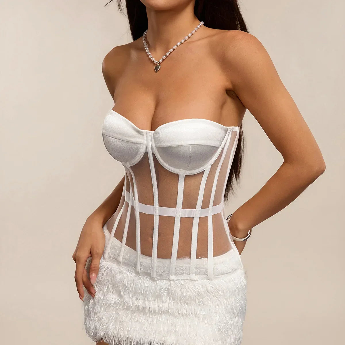 Coquette White Lace Women's Top