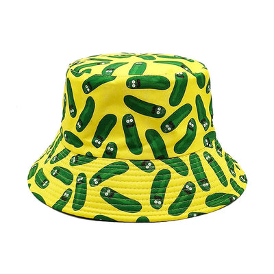 Funny Pickle Rick Bucket Hat