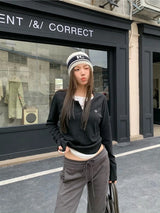 Korean Style O-Neck Long Sleeve T-Shirt