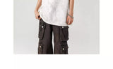 Retro Striped Tie-Dyed Loose T-Shirt
