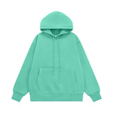Sudadera con capucha gruesa de color liso
