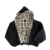 Reversible Plaid Double-sided Hoodie