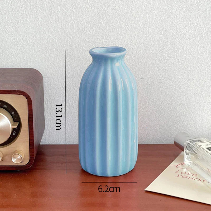 Minimalist Aesthetic Pastel Flower Vintage Vase