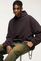 Comfy Solid Color Autumn Hoodie
