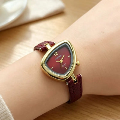 Y2K Triangle Women Leather Watch