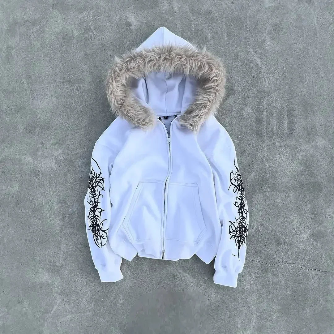 Y2K Flux Tribial Oversized Hoodie