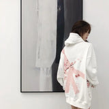 Cherry Blossom Print Oversized Hoodie