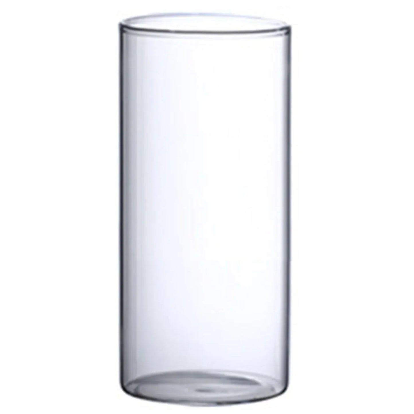 Vintage Minimalist Glass Vase Cylinder Flower