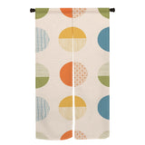 Cortinas cortas en tonos pastel para dormitorio
