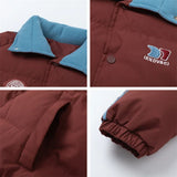 Chaqueta acolchada ligera a rayas para invierno