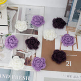 10 Parts Handmade Knitting Wool Crochet Flower Heads