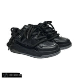 Retro Punk Canvas Leather School Sneakers