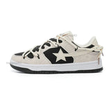 School Retro Multicolor Star Sneakers for Couples