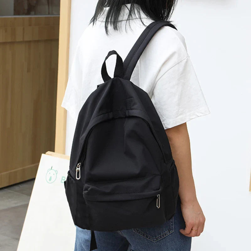 Solid Color Rounded School Backpack