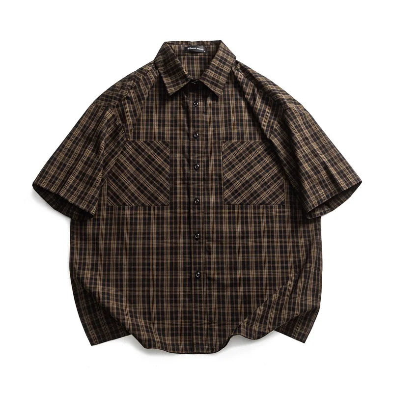 Plaid Pure Cotton Loose Casual Shirt