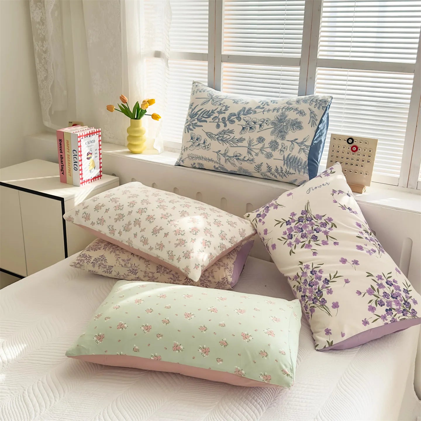Floral Flower Printed Pillowcase