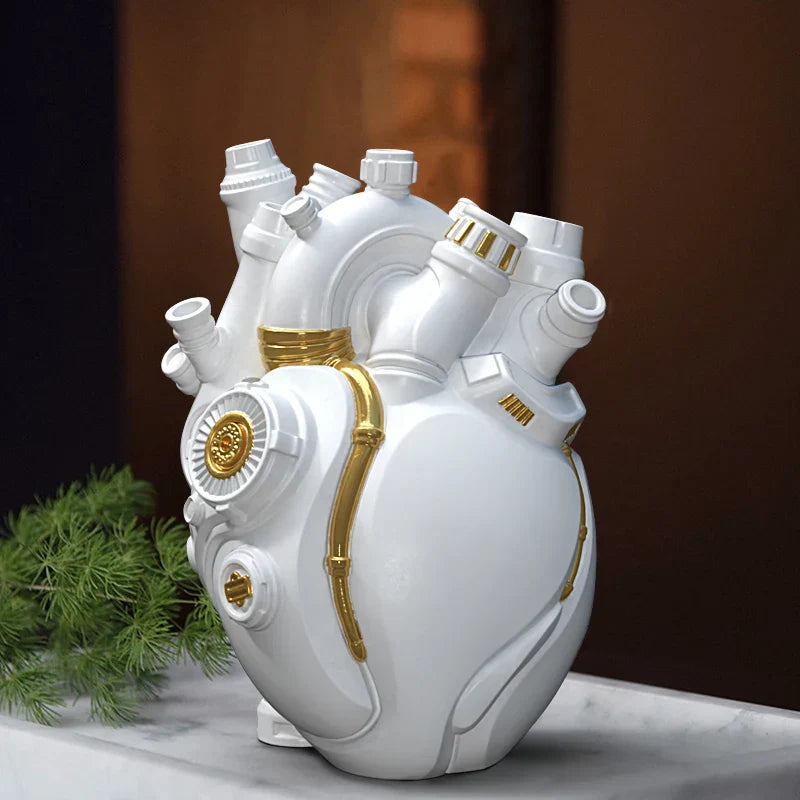Mechanical Heart Cardiac Vintage Vase