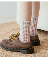 Plaid Retro Thick Socks