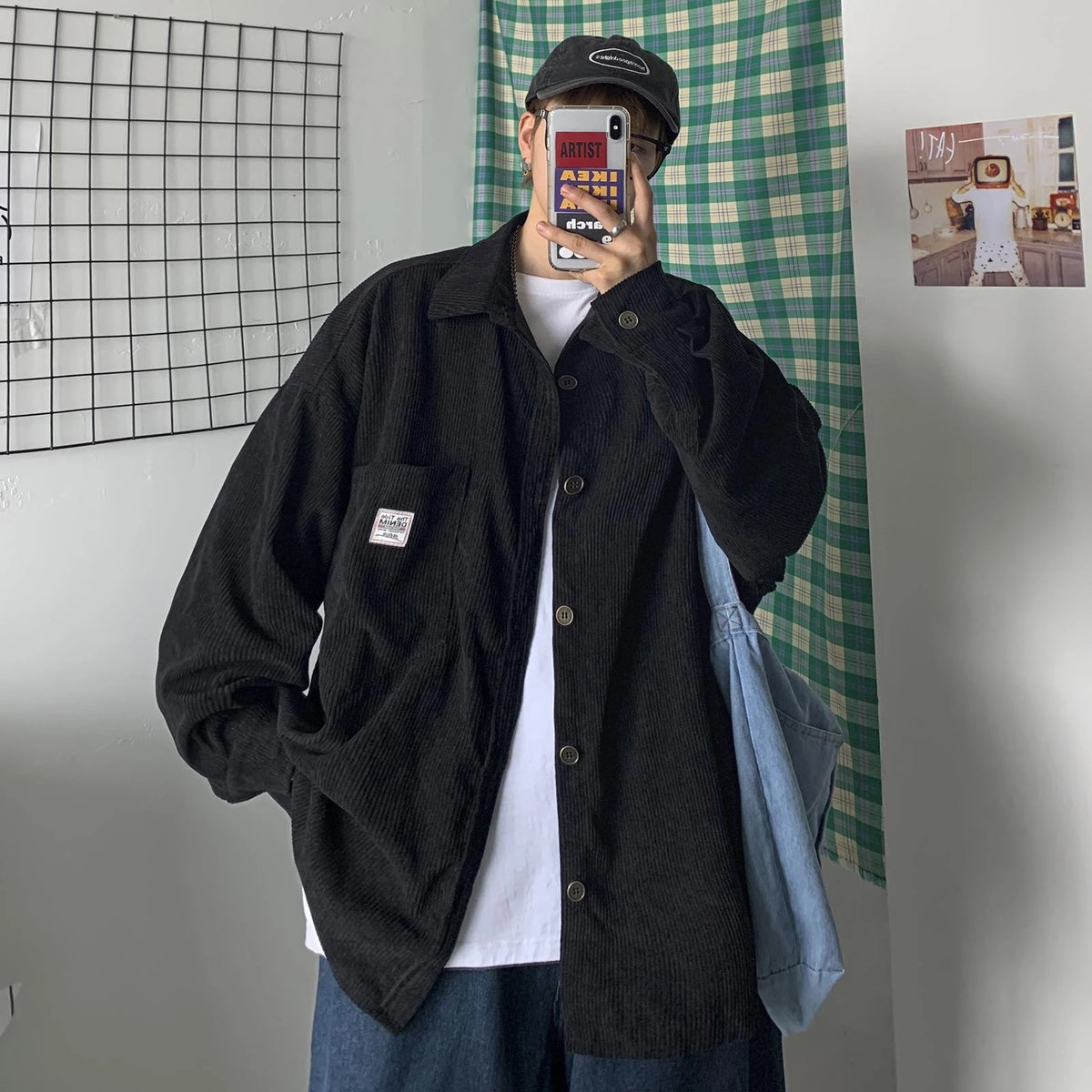 Y2K Corduroy Shirt