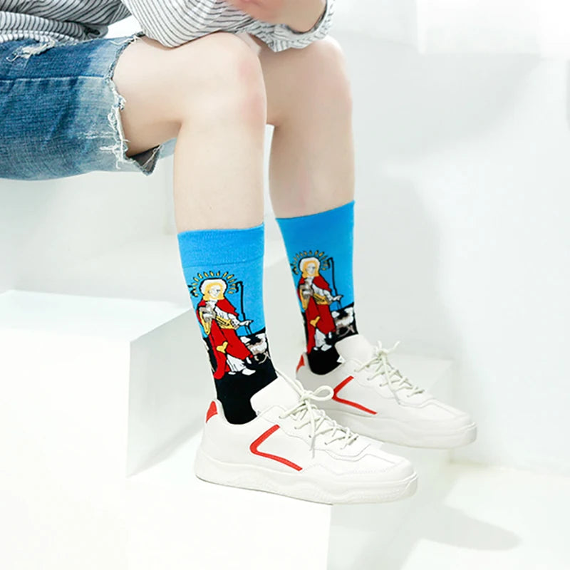Classic Famous Art Cotton Socks