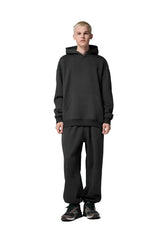 Einfacher Minimalistischer Fleece Hoodie in Uni-Farben