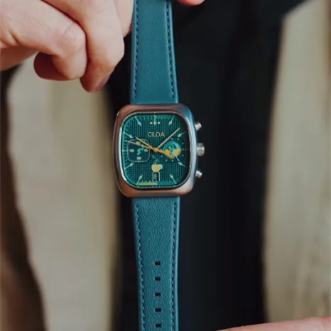 Herrenuhr Marke quadratische Quarzuhr wasserdichte leuchtende Lederarmband Sportuhr Herrenuhr Herrenuhr