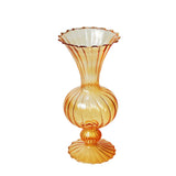 Jarrón de flauta de cristal redondeado
