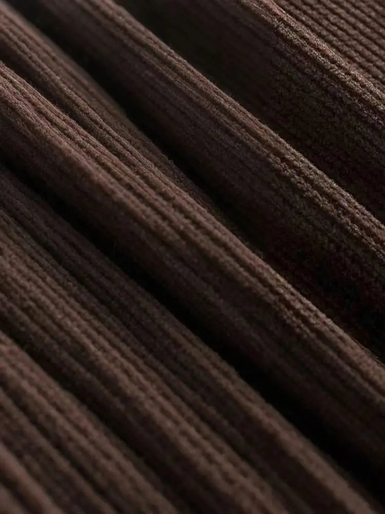 Straight Leg Korean Style Corduroy Pants