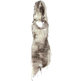 Cyerpunk Vintage Mini Dress