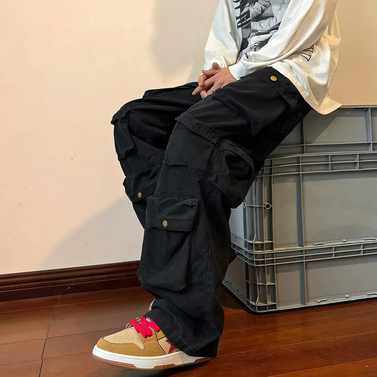 Multi-pocket Vintage Cargo Pants