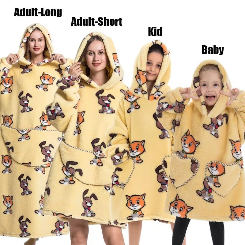 Oversized Blanket Family Matching Hoodie