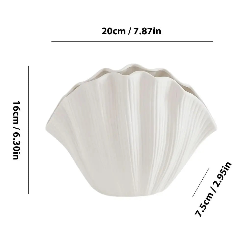 Simple Shell Organic Resin Vintage Vase
