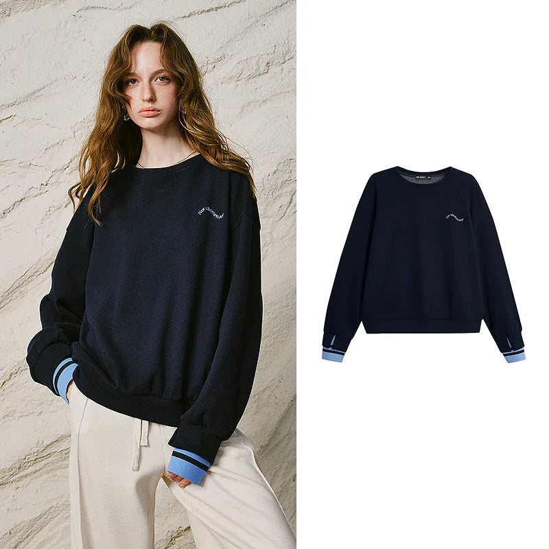 Dropped Shoulder Fleece Sweatshirt