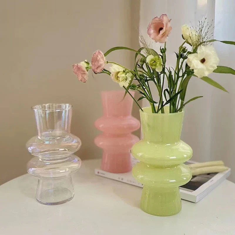 Creative Glass Flower Vintage Vase