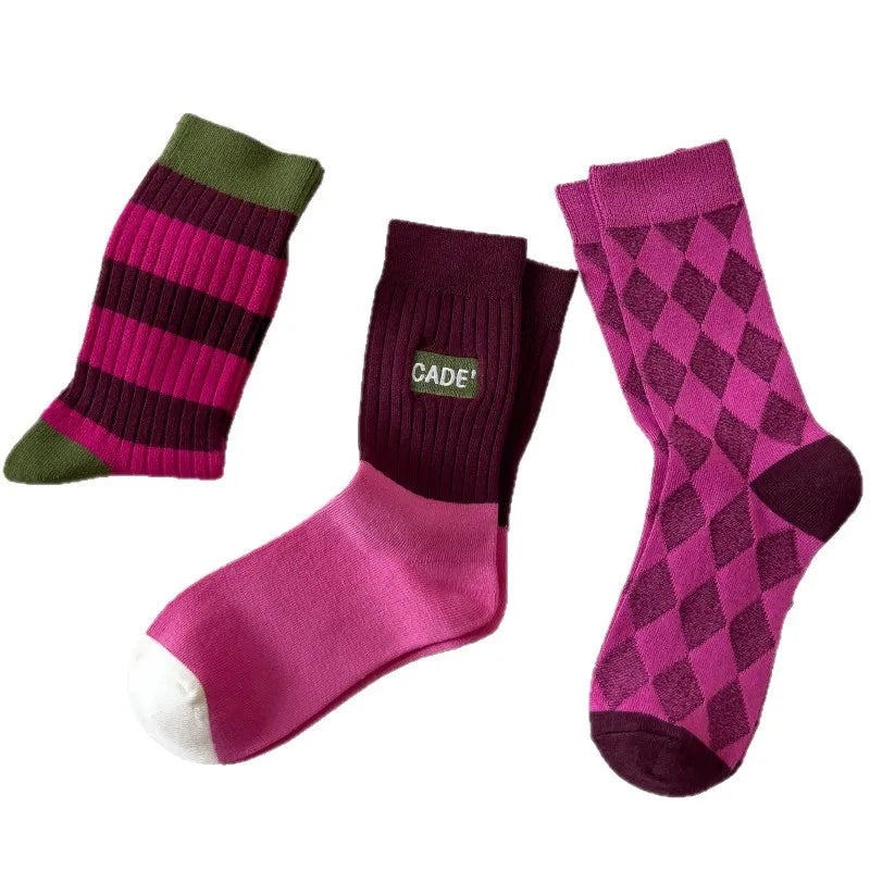 Rose Cute Mid-tube Socks