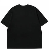 Schwarze Engel-Flügel Grafik Anime T-Shirt