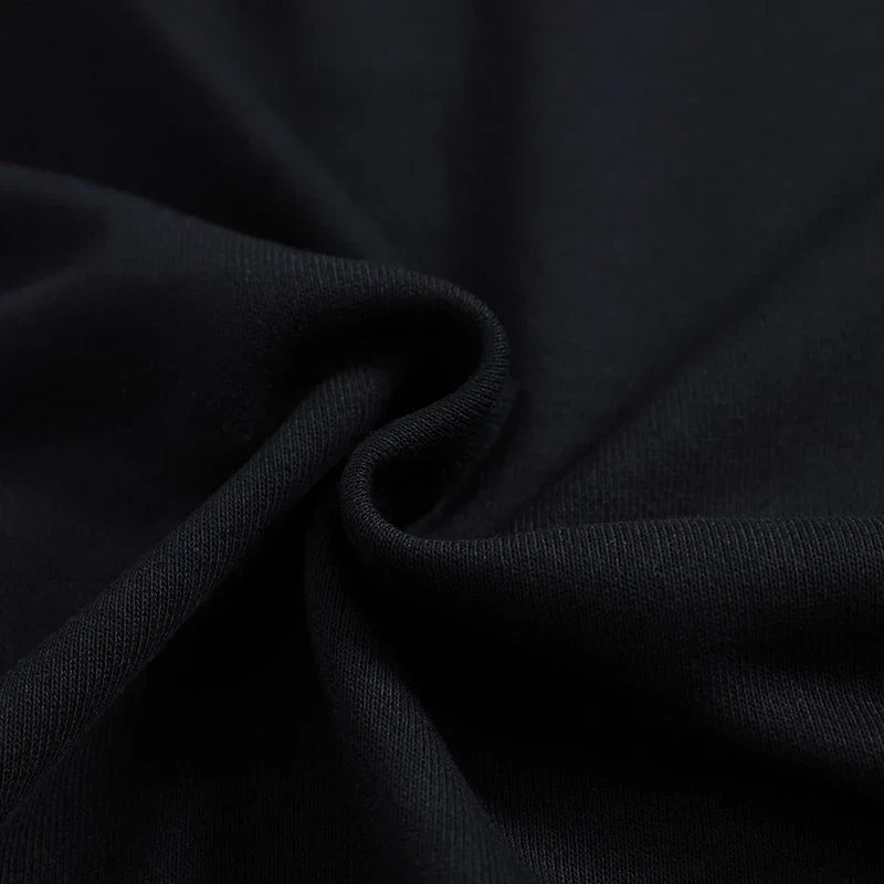 Vintage Eyes Print Black Washed Hoodie