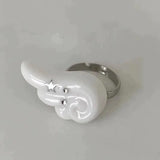 Gothic Punk Adjustable Open Ring