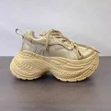 Chunky Platform Round Toe Pumps Sneakers