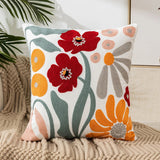 Vintage Embroidered Throw Pillow Cover