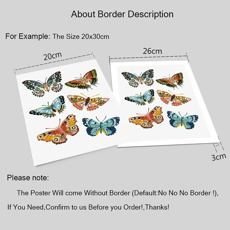 Butterfly Caterpillar Spring Posters