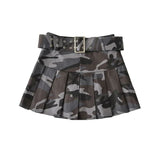 Retro Camouflage Mini Skirt